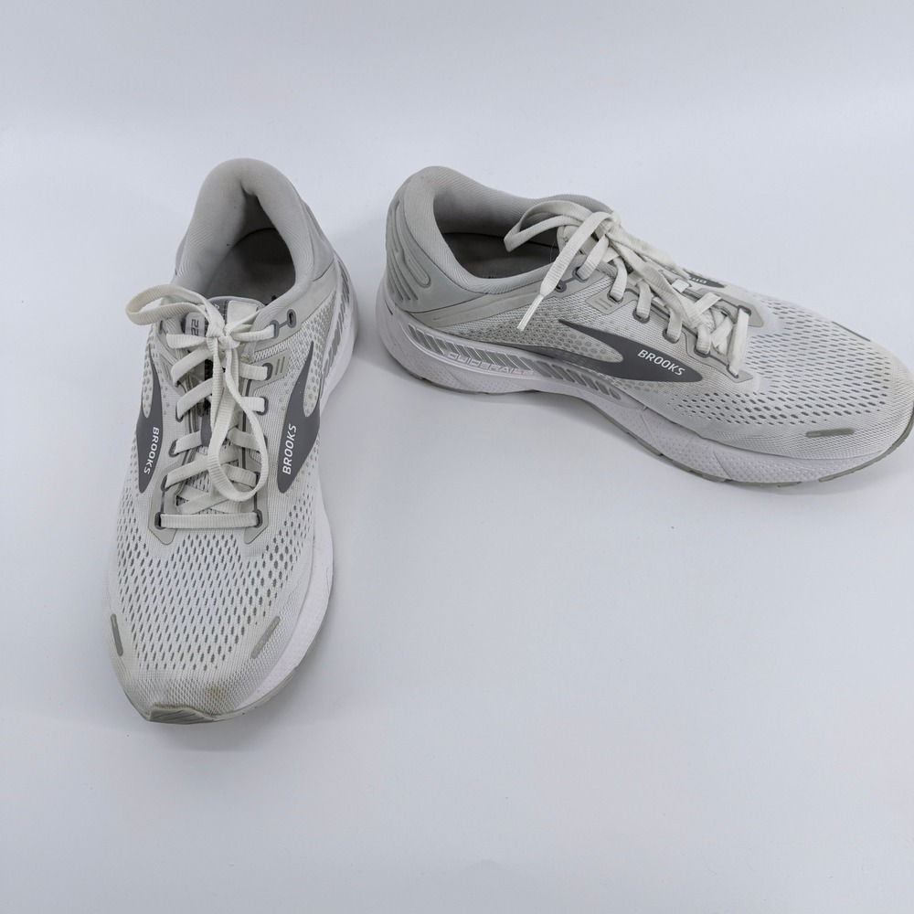 Brooks Adrenaline GTS 22 Womens Running Shoes Grey White 1203531B134 10.5 Medium - Picture 3 of 7